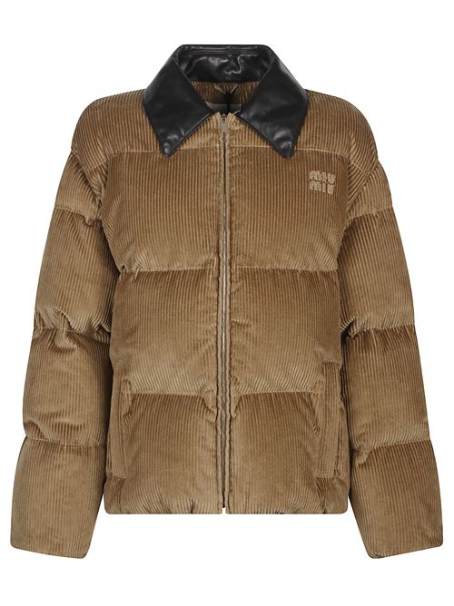 Corduroy down jacket MIU MIU | ML1321179RF0594